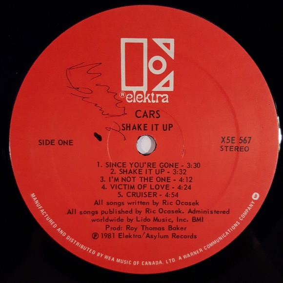 The Cars - Shake It Up - Vinyl LP Record - Picture 3 of 4